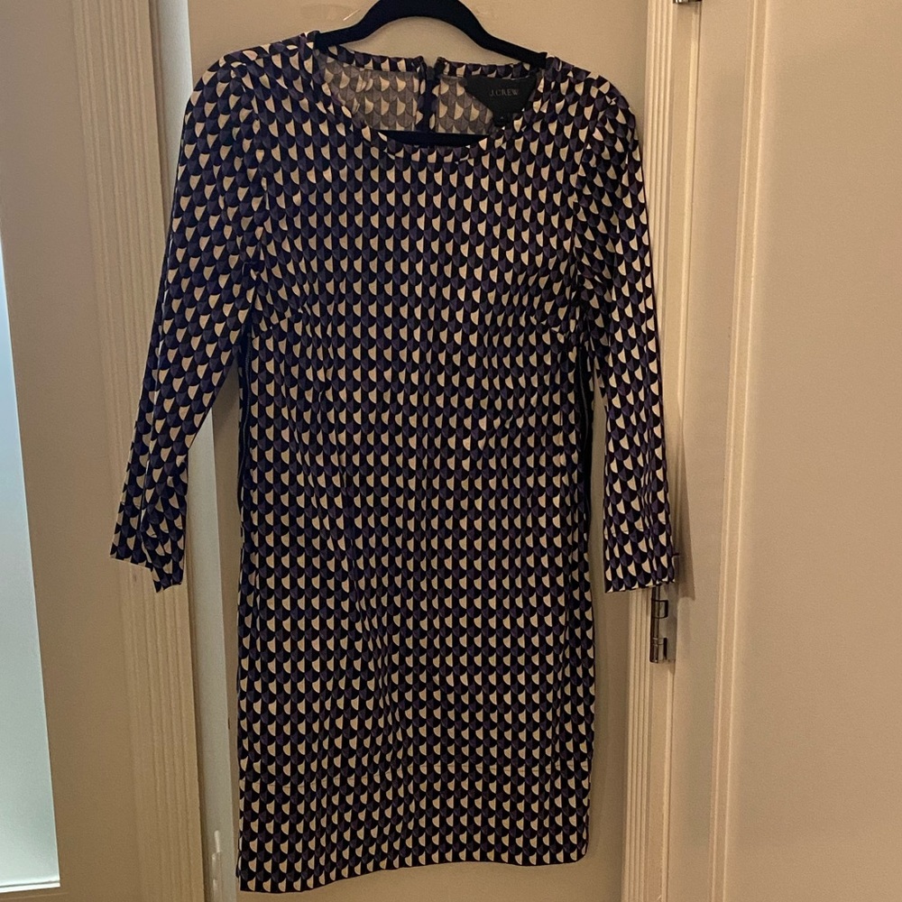 J. crew dress scallop print Women’s sz 4